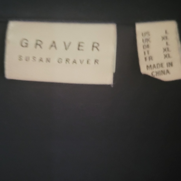 Susan Graver Navy Blazer with Rolled 3/4 Sleeves - Picture 3 of 7